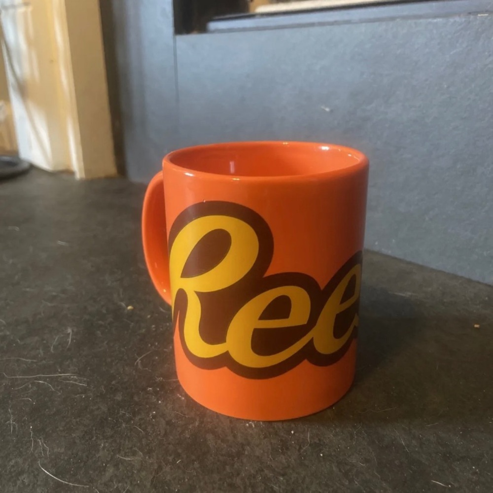 REESE'S Coffee Cup Mug Ceramic Orange